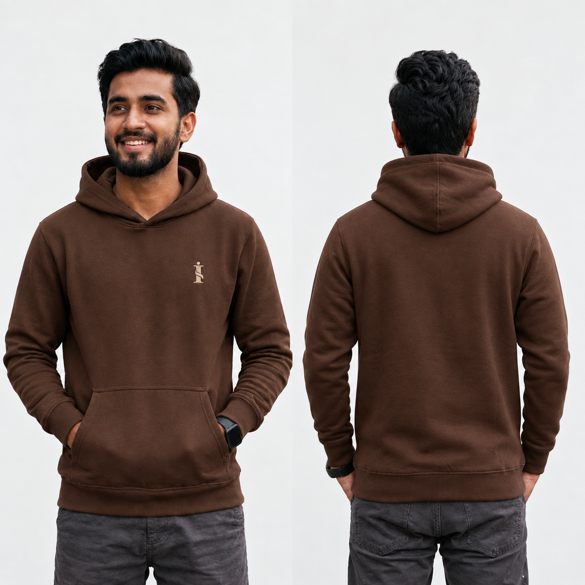 Plane Brown Hoodie