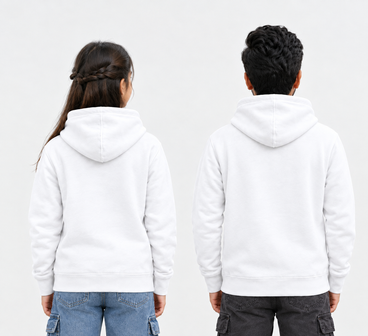 White Hoodie For Kids