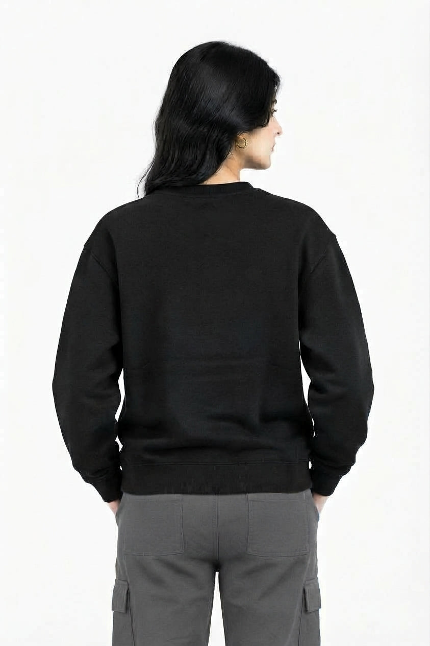 Women Black Sweat Shirt