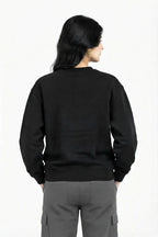 Women Black Sweat Shirt