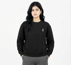Women Black Sweat Shirt