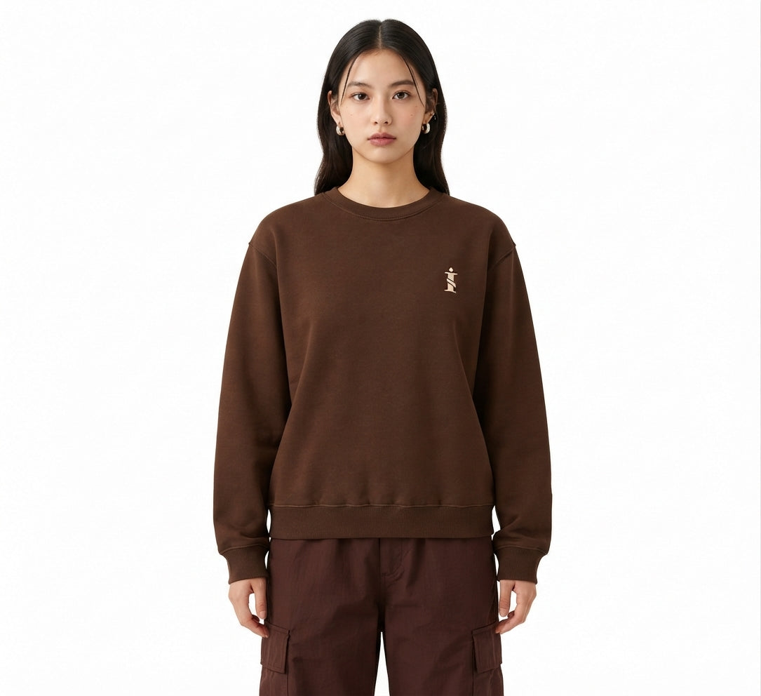 Women Brown Sweat Shirt