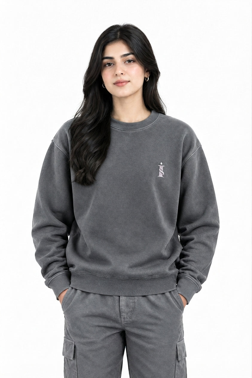 Women Gray Sweat Shirt